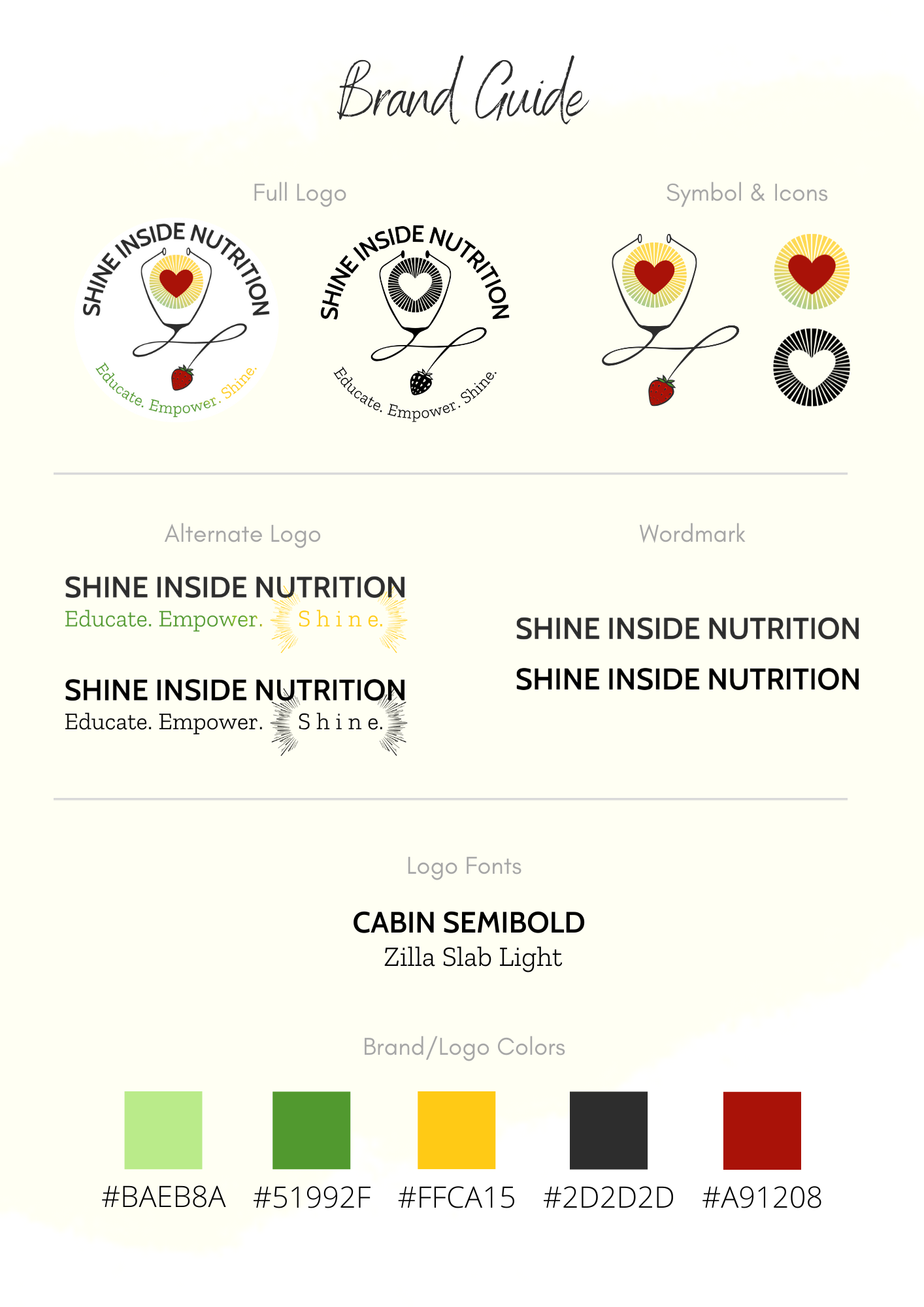 shine inside nutrition logo guide